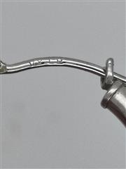 Gold Earrings 14K White Gold 0.84g